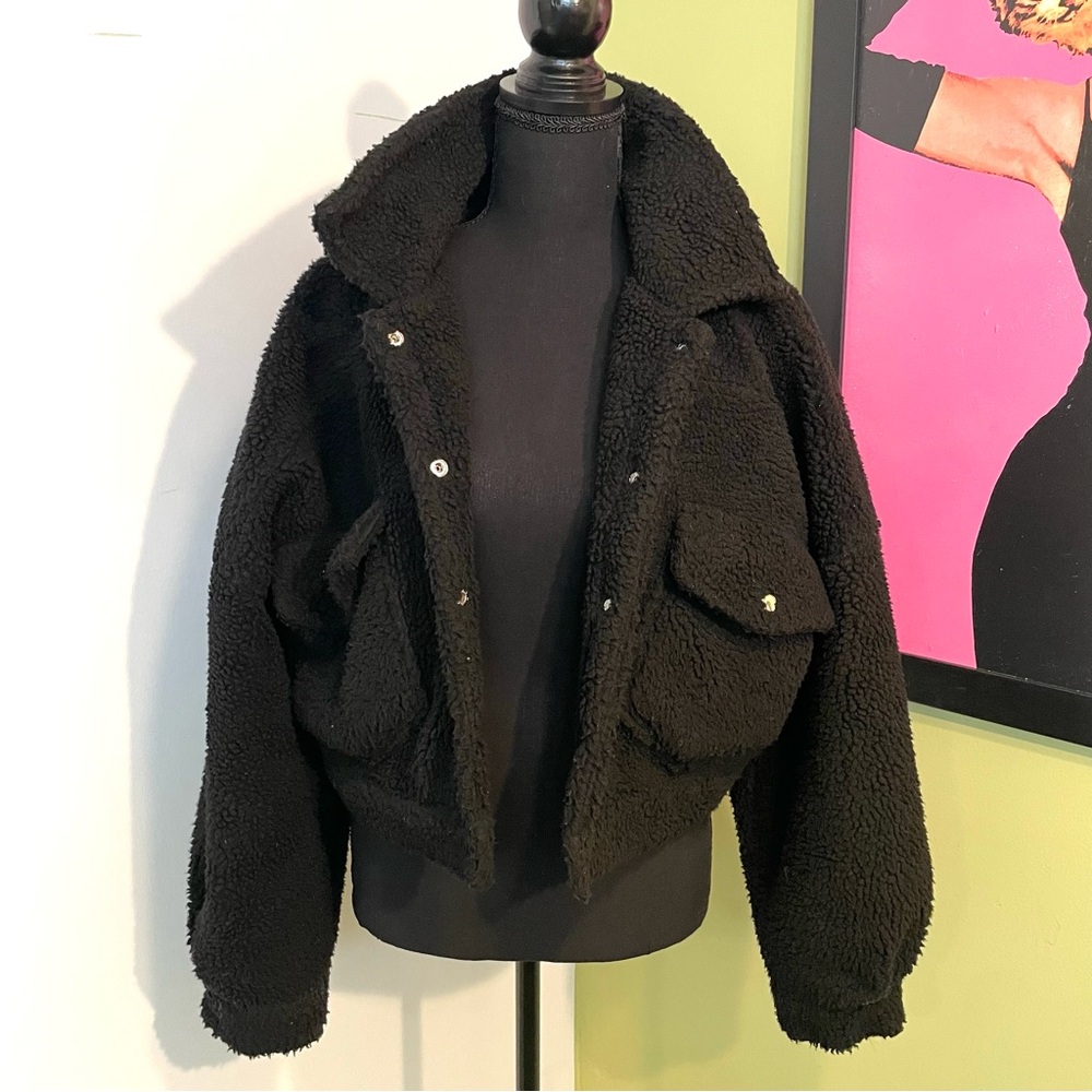 PrettyLittleThing Lightweight Sherpa Teddy Jacket